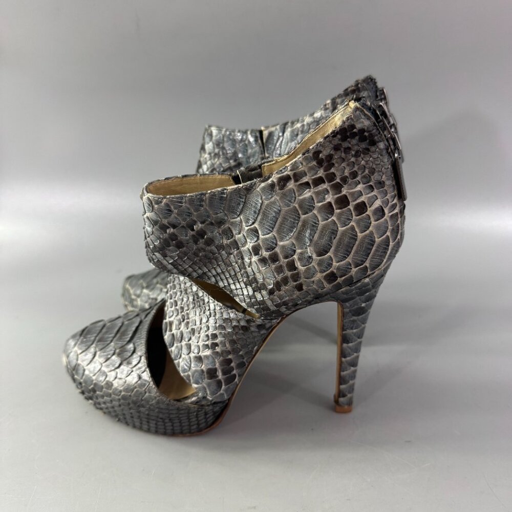 Alexandre Birman Two-Tone Python Leather Heels, S… - image 7